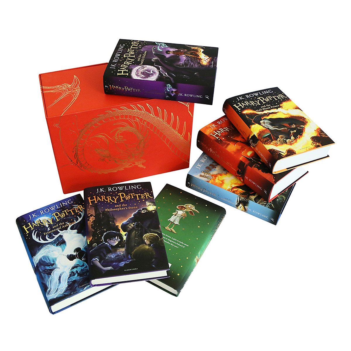 Harry Potter Boxed Set: The Complete Collection Children's (Hardback) Bloomsbury UK Edition (English Book)