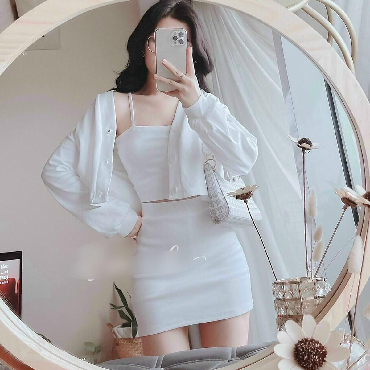 Mua Sét áo cardigan và váy 2 dây body siêu đẹp  Tiki