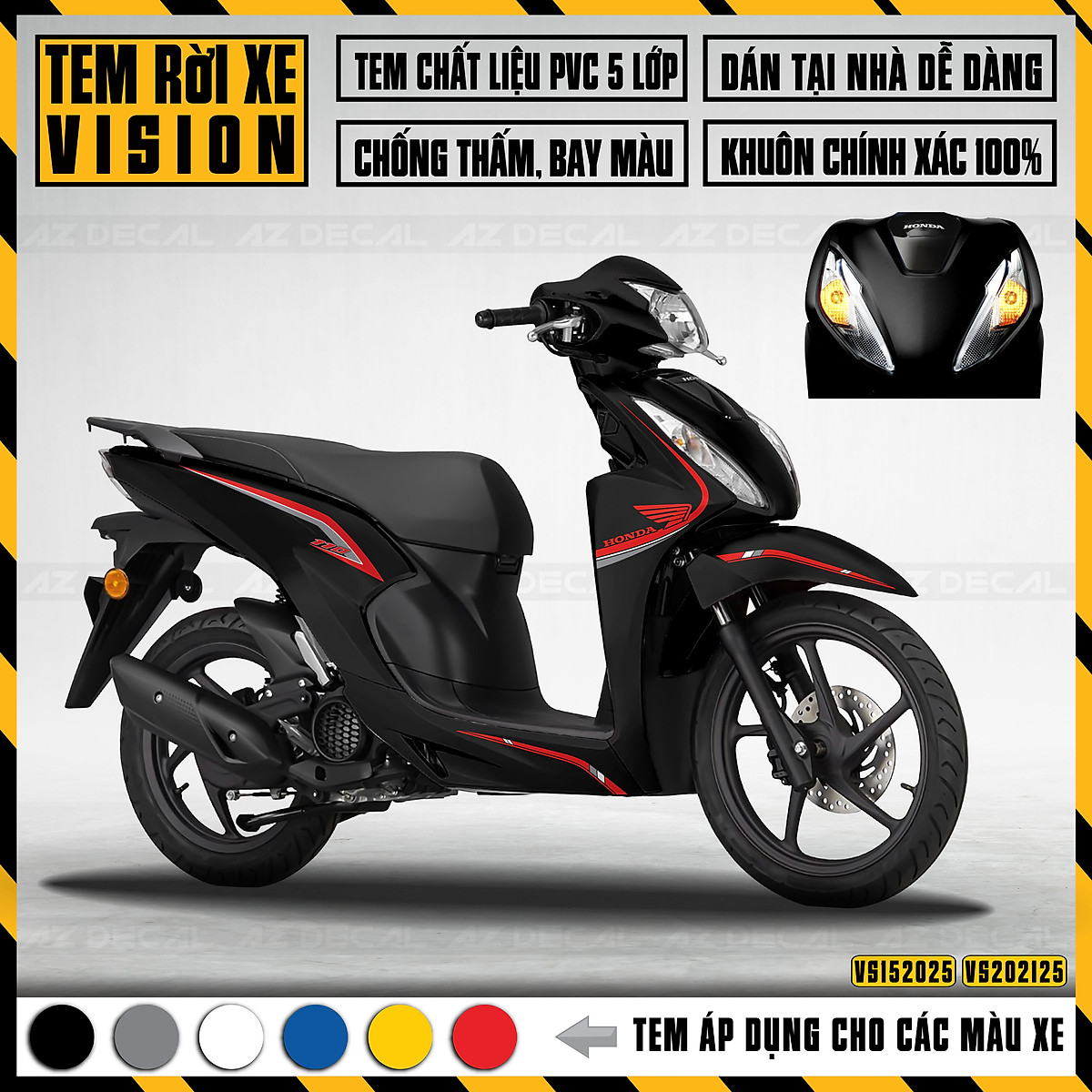 tem trùm xe vision 2015 đỏ trắng chỉtem trum xe vision 2015 do trang chi