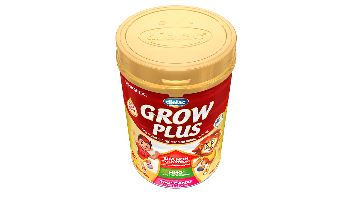 Sữa bột Vinamilk Dielac Grow Plus 2+ Hộp thiếc 850g (Sữa Non)
