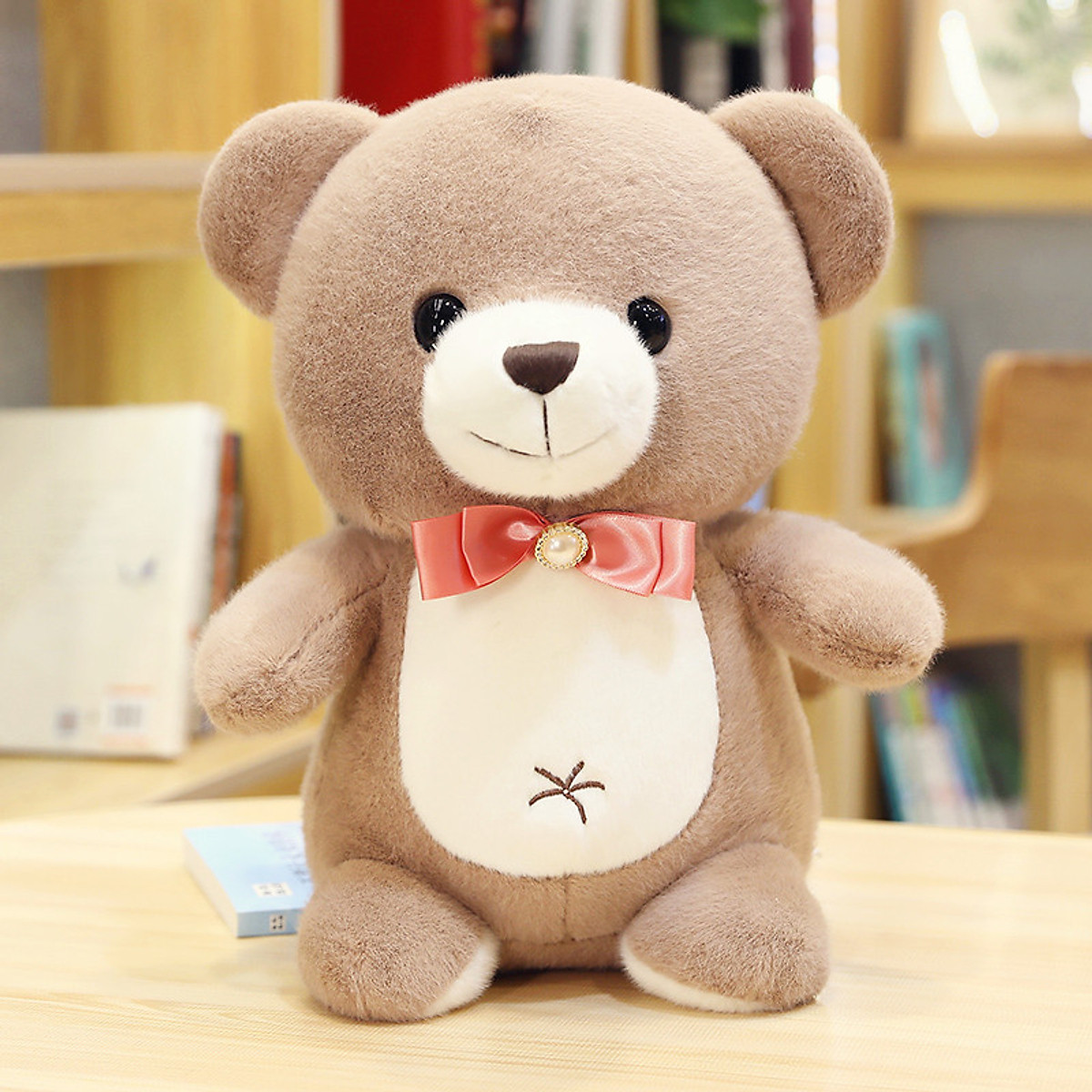 Gấu Teddy Nơ Simle Dịu Hiền, gấu bông sang trọng, đồ chơi thú bông