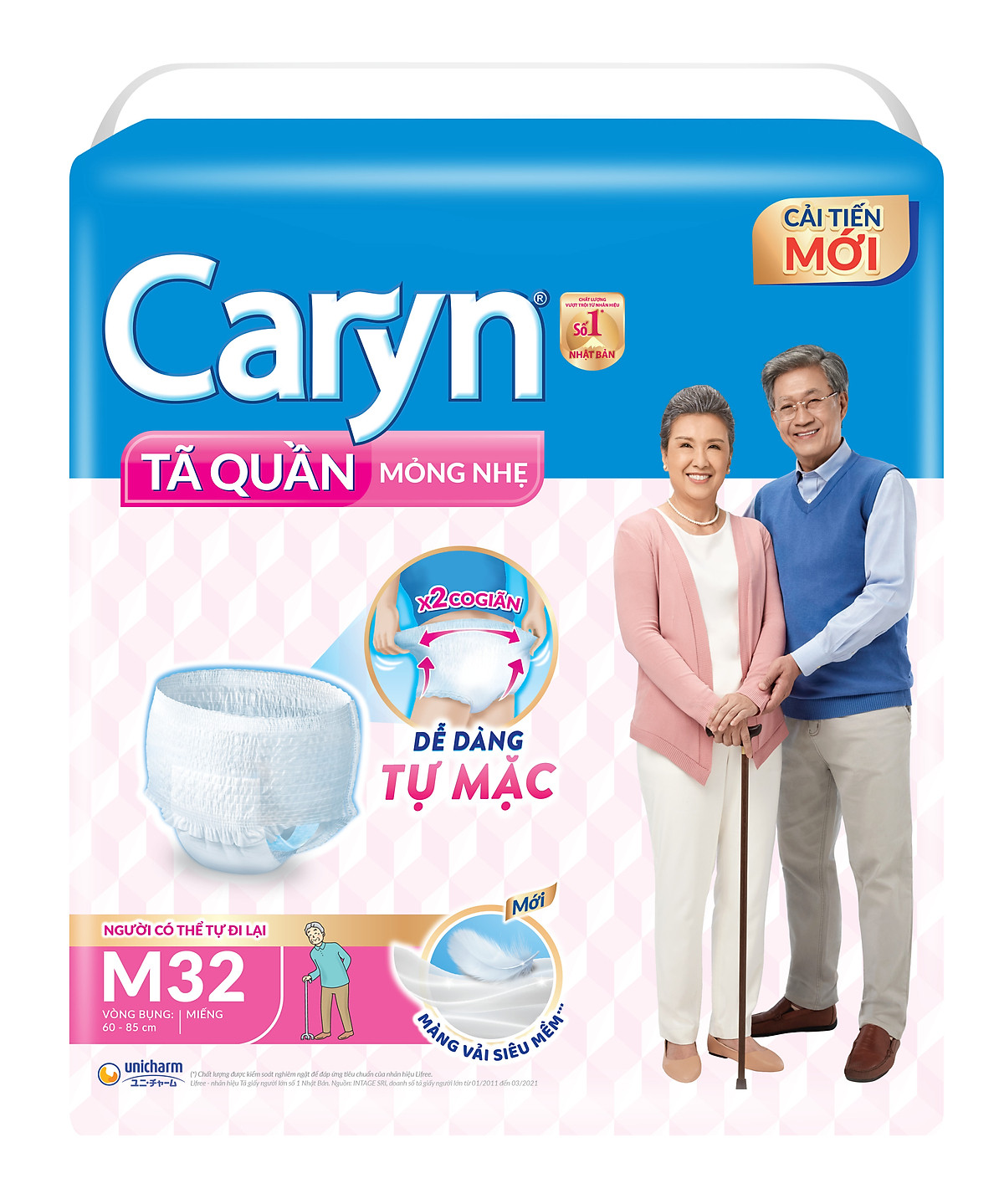 Tã Quần Caryn Loại Mỏng Nhẹ M32
