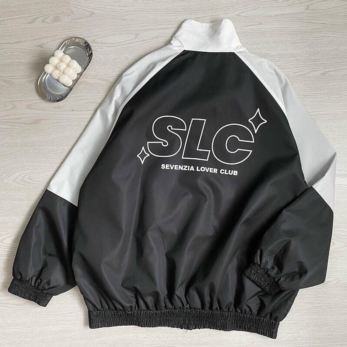 Áo Khoác Bomber Varsity Dù 2 Lớp SCL Jacket Form Rộng Nam Nữ Unisex Phong Cách Trẻ Trung Năng Động Ulzzang