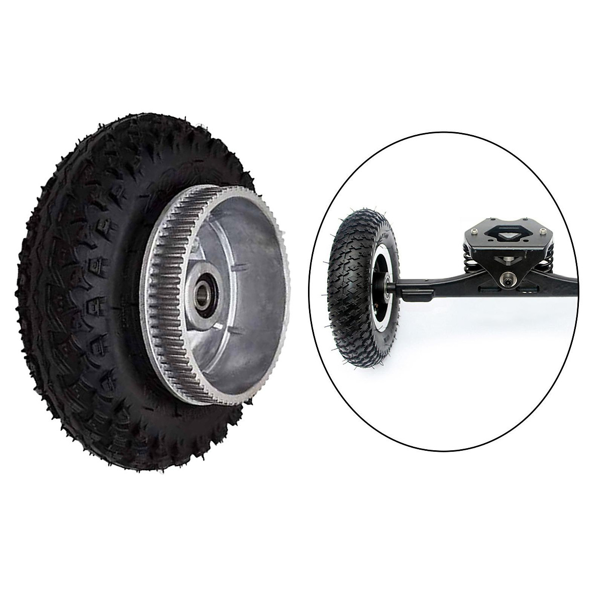 Iycorish 200X50mm Electric Skateboard Gear Motor Truck Wheels Kit for