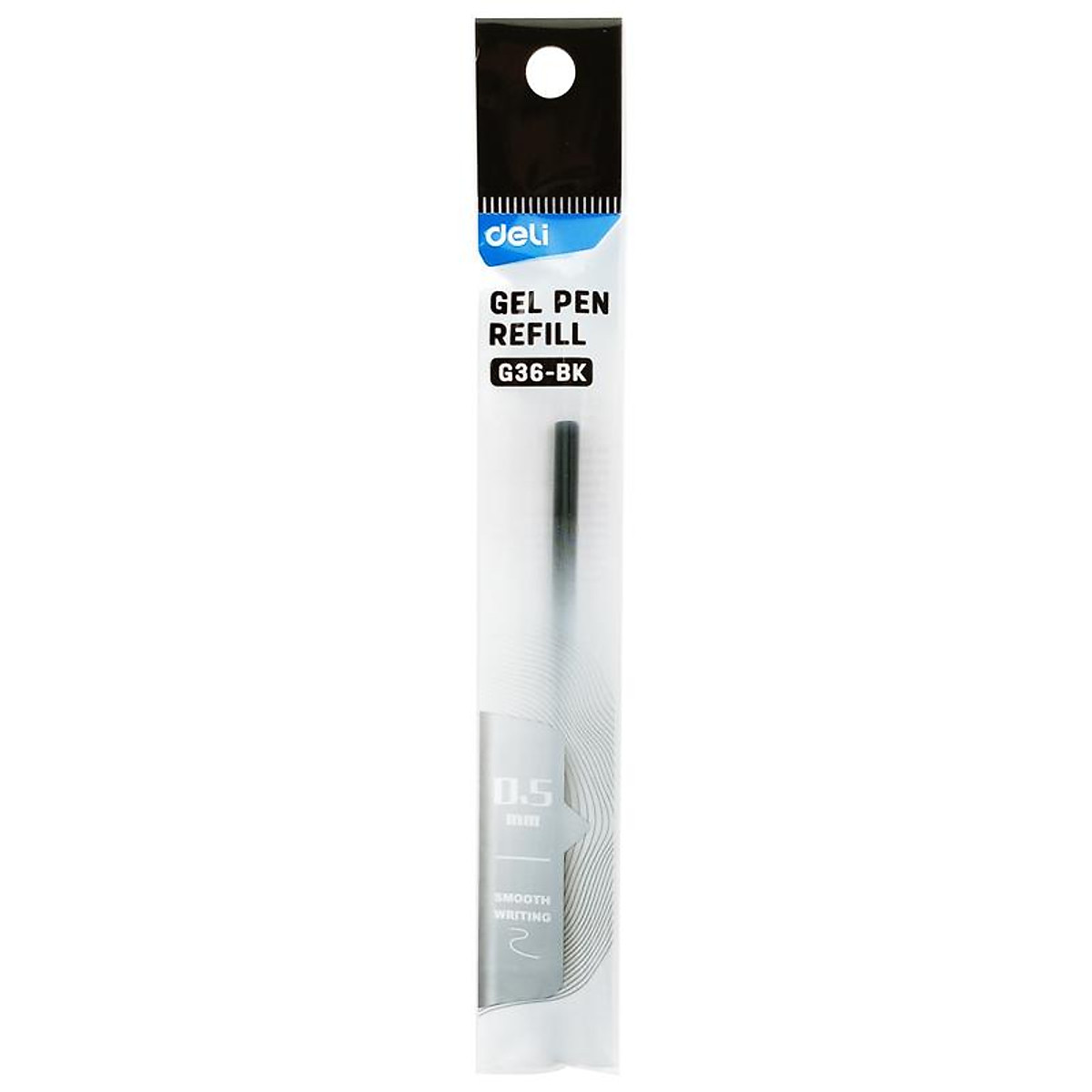 Ruột Bút Gel 0.5 mm - Deli CG36-BK - Mực Đen