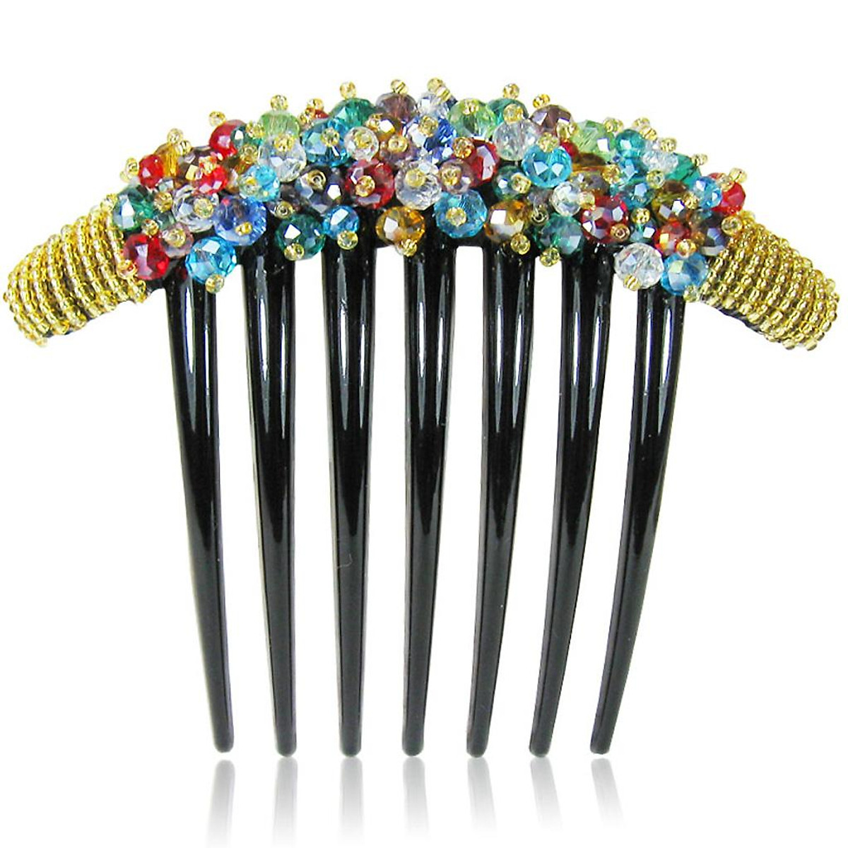 2x10 Pieces 7 Teeth DIY Hair Side Comb Hair Clips Slide for Women Girls Black 2x10 Pieces 7 Teeth DIY Hair Side Comb Hair Clips Slide for Women Girls Black