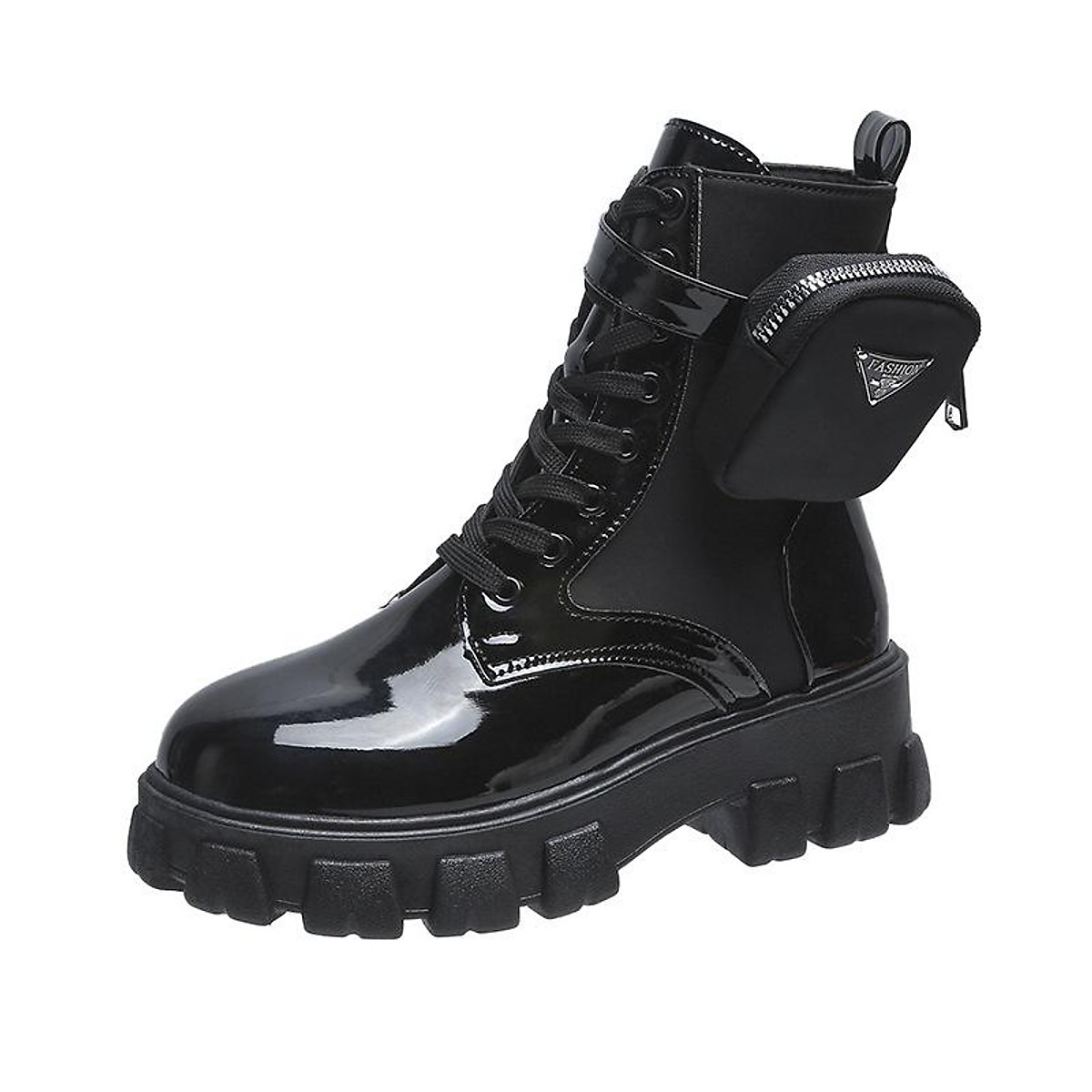 Mua 【Quần áo SF】Fashion Trendy Pocket Martin Leather Boots Casual plus  Size35-43Platform Shoes - Black,39 tại kangsaida1