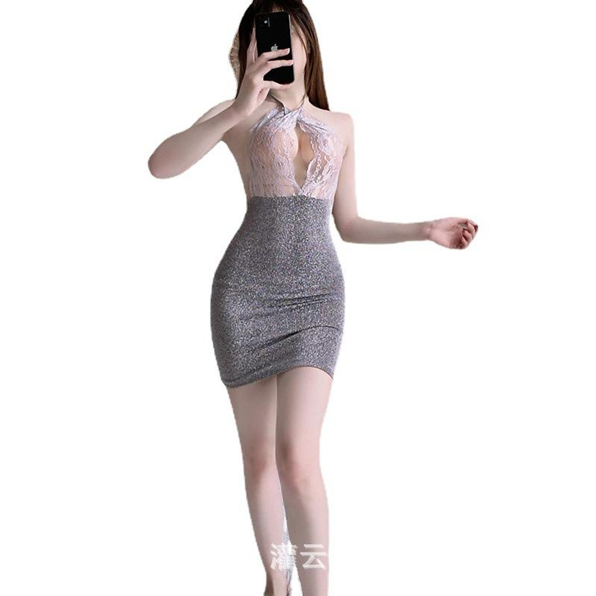 Váy ngủ body kim tuyến sexy - Konni39 Sơn Hòa - 1900886806