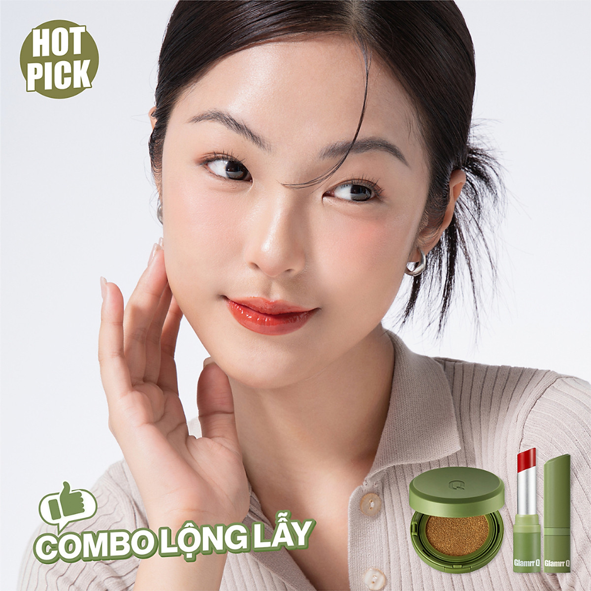Son dưỡng môi thuần chay có màu GLAMRR Q V​E​G​A​N S​U​P​E​R L​I​P B​A​L​M 4.5g by Gilaa