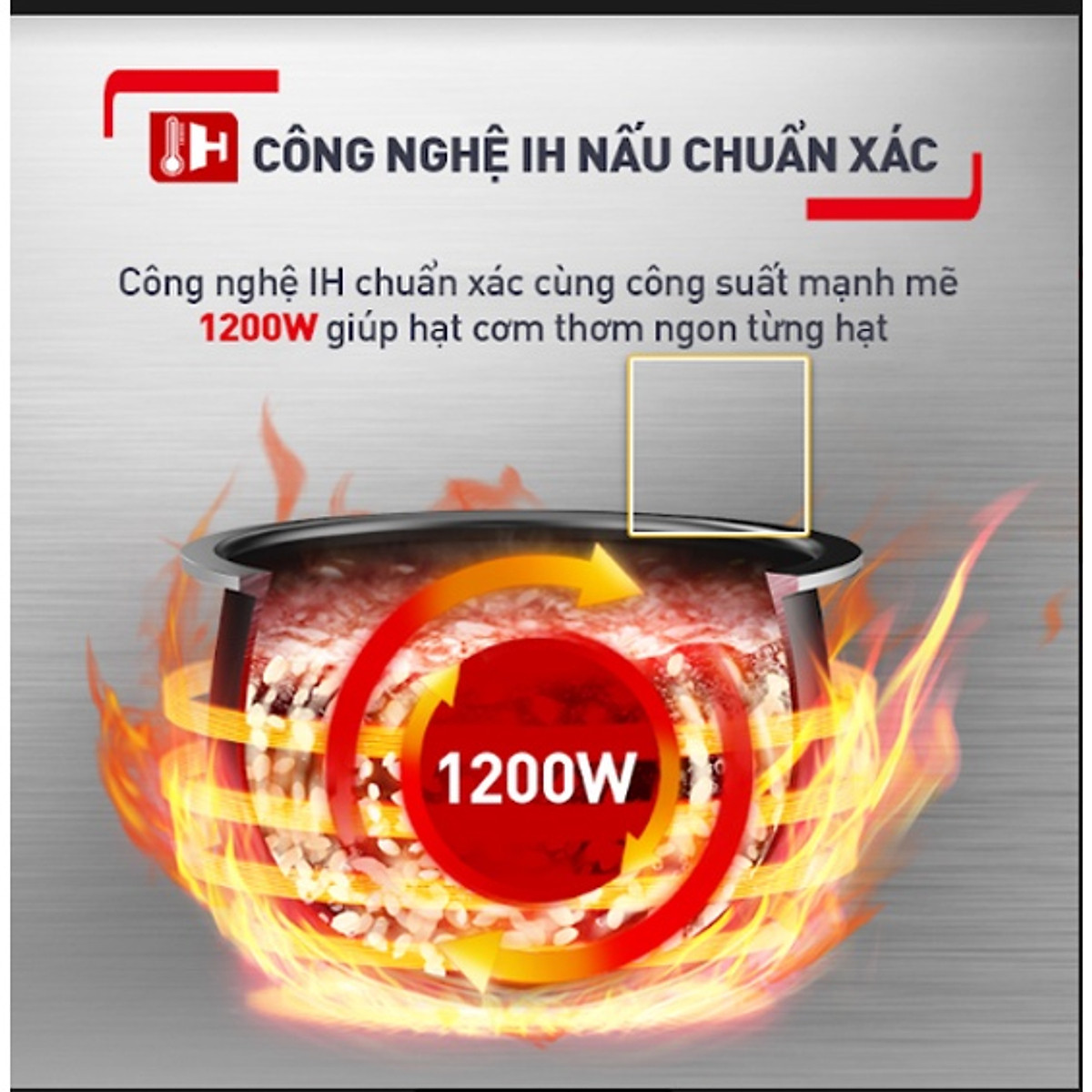 Nồi cơm điện tử cao tần Tefal RK818A68 - 1.8L - Thương hiệu Pháp - Hàng chính hãng