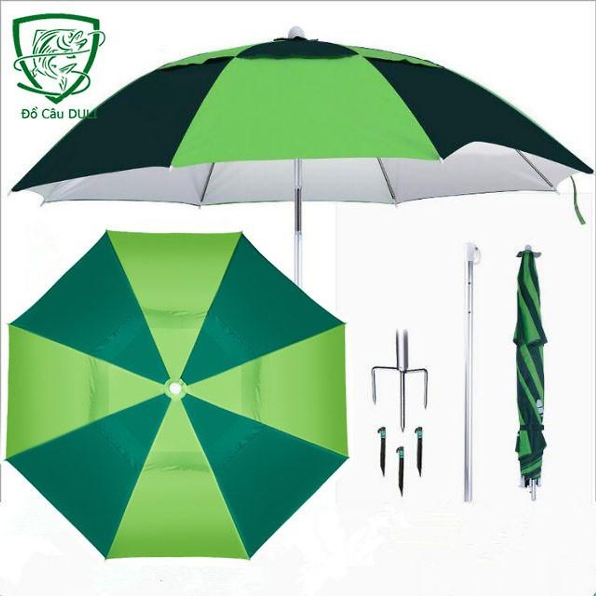 Mua Ô Câu Cá Ô Dù Che Nắng Mưa Hình Xanh Dọc Dưa KK-11 tại Siêu ...