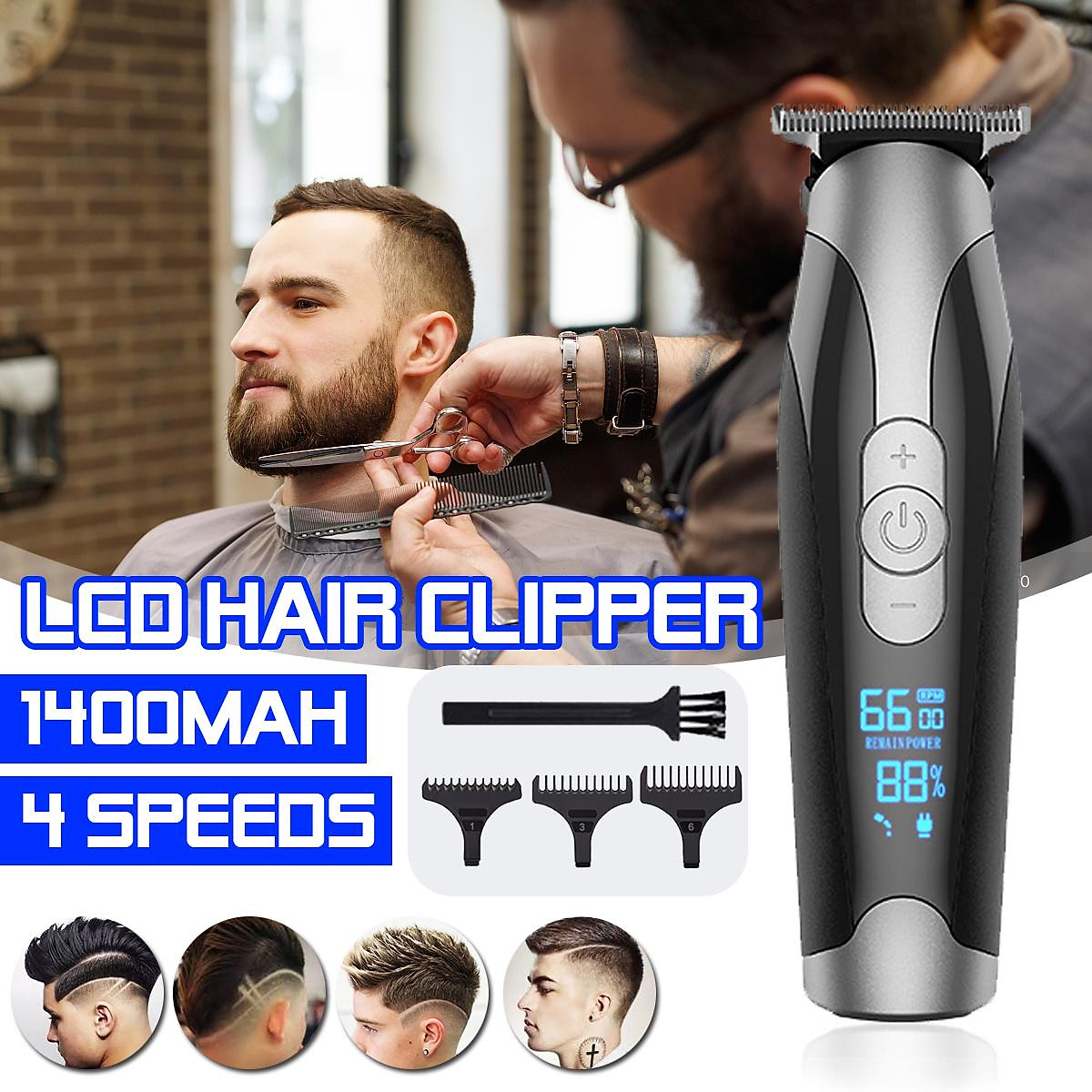Mua Professional Hair Clippers Trimmer Kit Hair Cutting Machine Barber Salon  Men