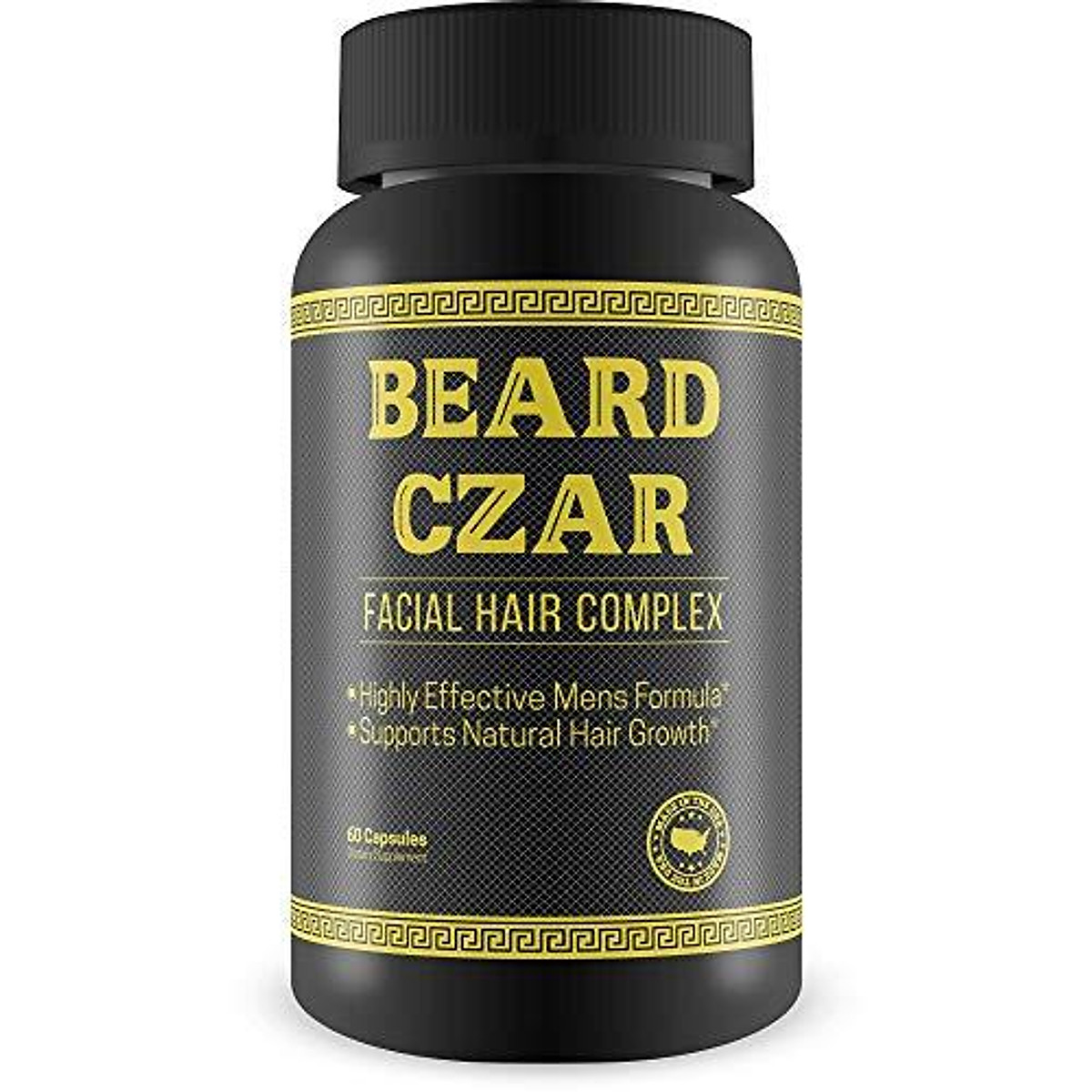 Mua The Beard Czar-Facial Hair Complex- Highly Effective Mens Formula-  Supports Natural Hair Growth-Improve Beard Quality and Nourishment-60  Capsules tại Global Ecom
