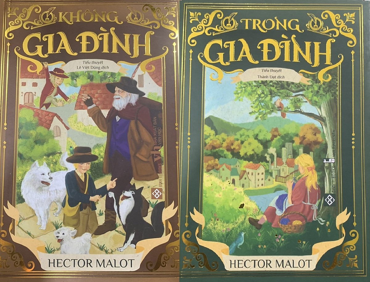 Combo Không gia đình + Trong gia Đình (Tác giả: Hector Malot) - Tác phẩm  kinh điển