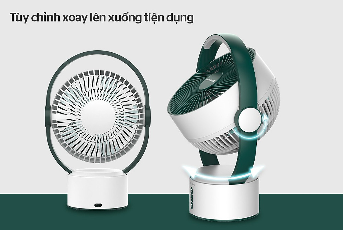 Quạt sạc Sunhouse SHD7116 (25W) - Hàng chính hãng