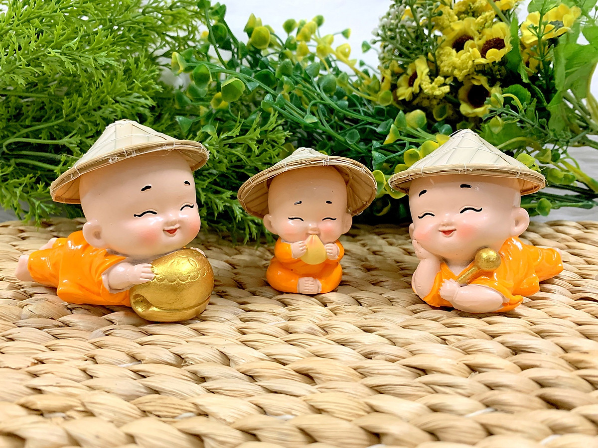 Tượng Tiên Đồng đội nón lá Việt Nam (Hàng Độc Quyền)