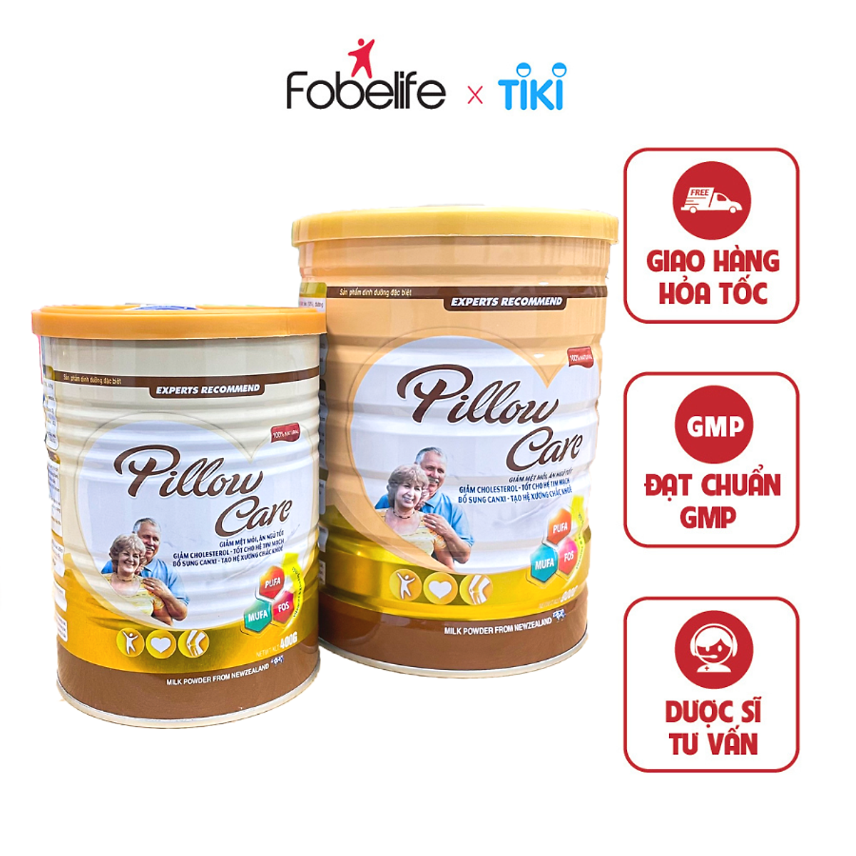 Sữa Bột Cho Người Lớn Phục Hồi Sức Khỏe Sau Khi Ốm Tăng Sức Đề Kháng Bổ Sung Vitamin Khoáng Chất Pillow Care