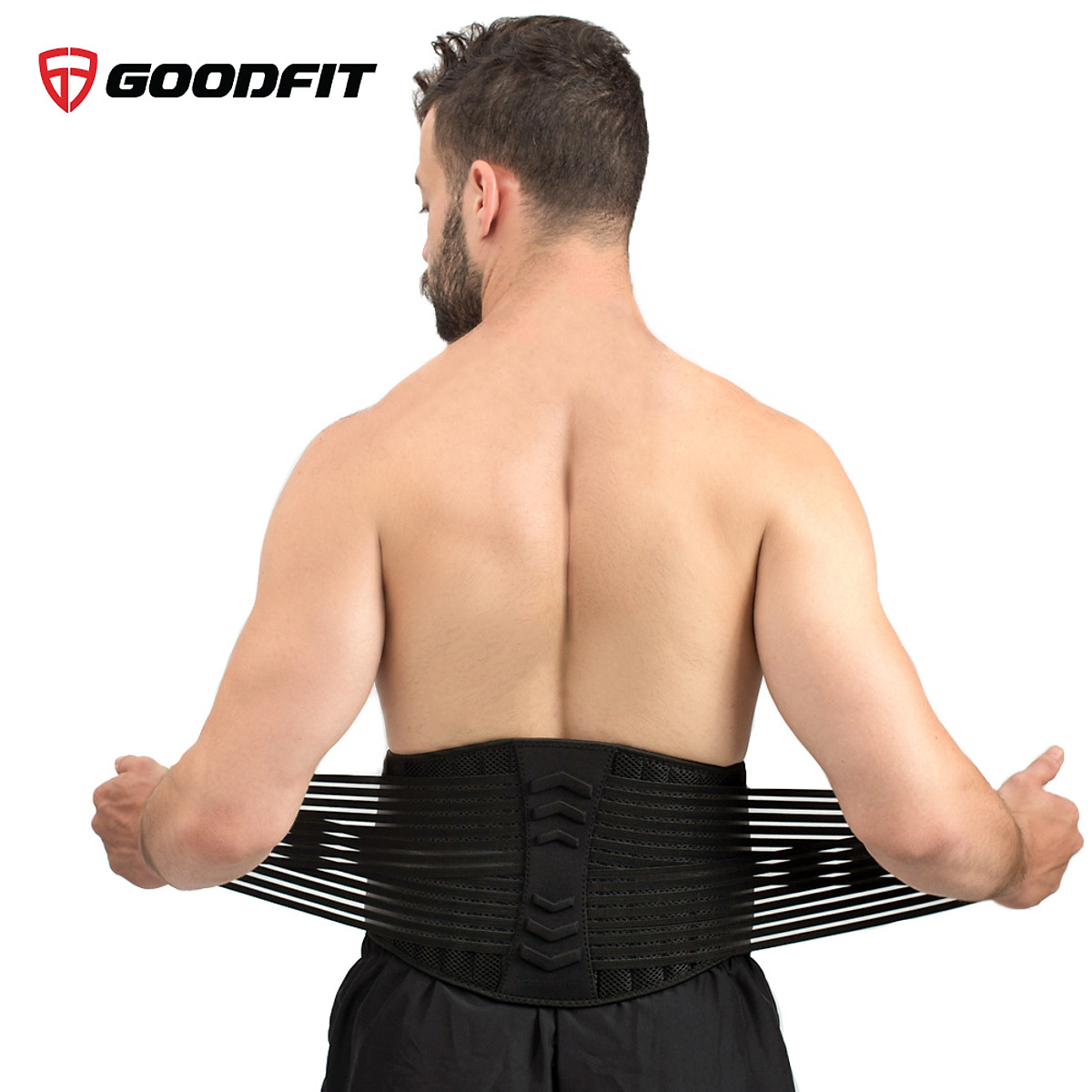 Đai lưng tập gym,đai bảo vệ cột sống chống đau lưng 2 dây nén GoodFit GF722WS