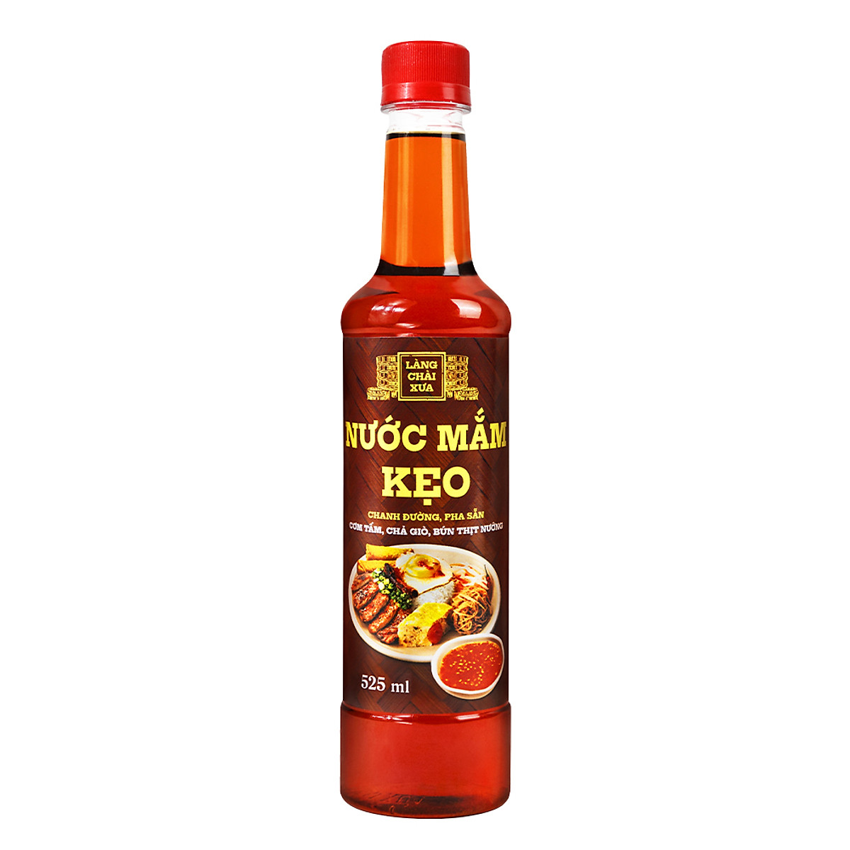 Nước mắm kẹo Làng Chài Xưa 525ml/chai chanh đường pha sẵn, dùng ngay với cơm tấm, chả giò, bún thịt nướng, chỉ cần thêm ớt