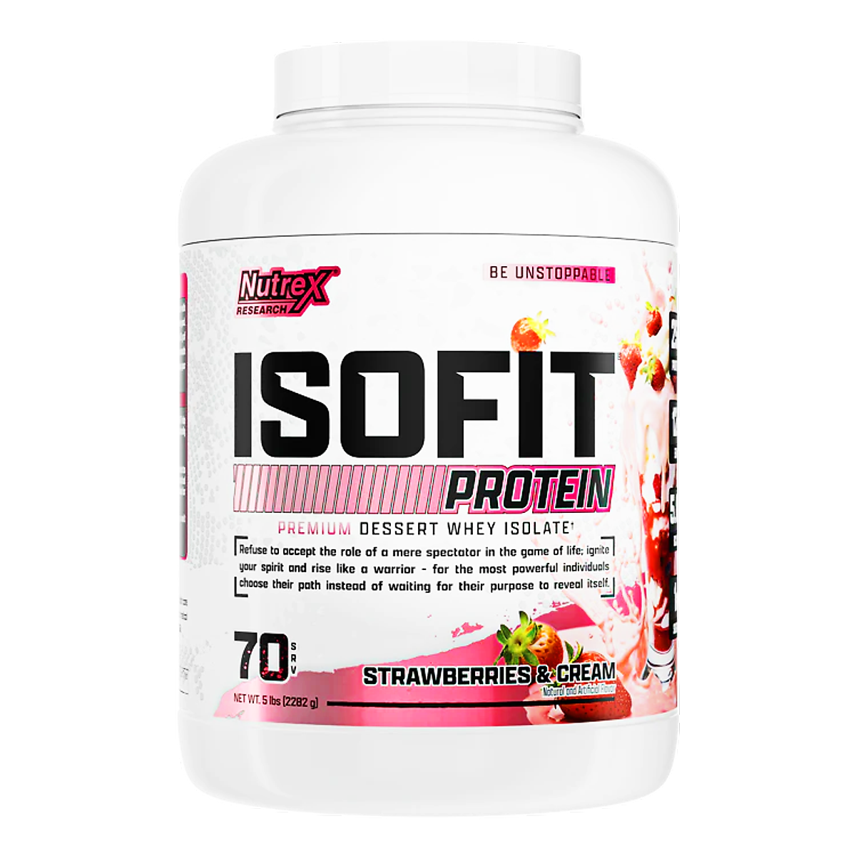 Nutrex ISOFIT, Sữa Tăng Cơ, Hỗ Trợ Đốt Mỡ, Bổ Sung 25G Whey Protein Isolate Tinh Khiết - Không Chứa Lactose, 12.2G EAA, 5.9G BCAA, Hộp 2.3KG, 70 Lần Dùng