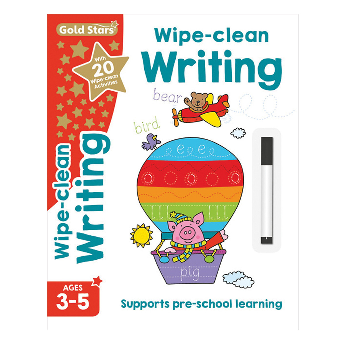 Gold Stars - Wipe - Clean Writing Ages 3-5