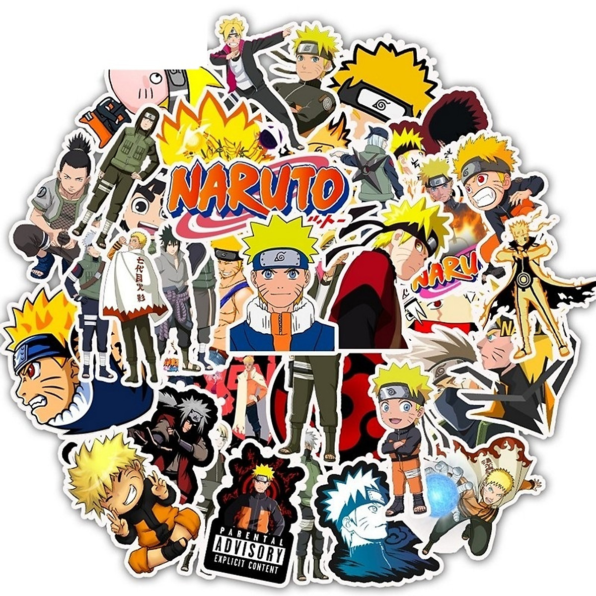 Mua Bộ 100 miếng Sticker hình dán Naruto SetC | Tiki