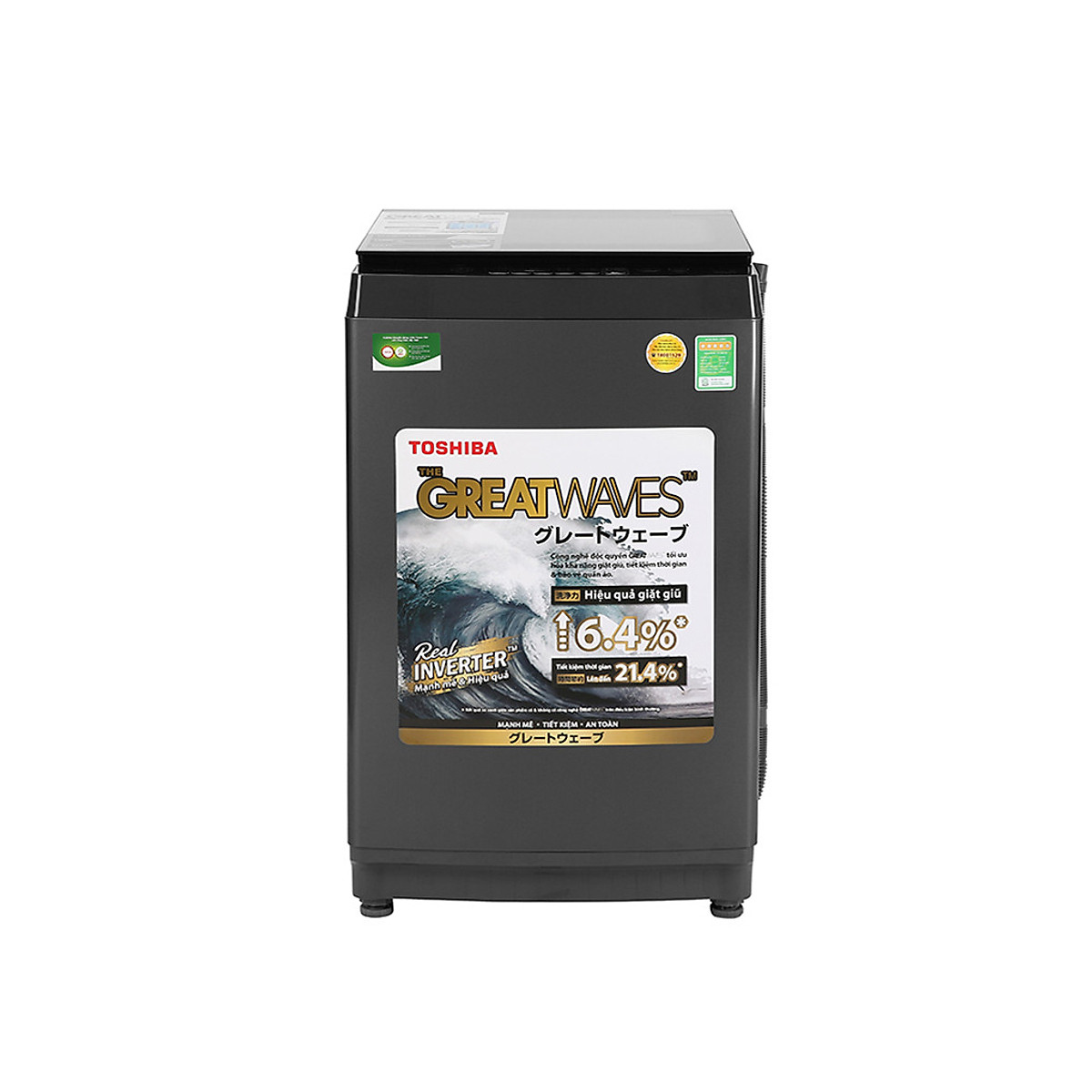 Máy giặt cửa trên Toshiba Inverter 9.0 kg AW-DK1000FV(KK) Model 2020 - Chỉ giao HCM