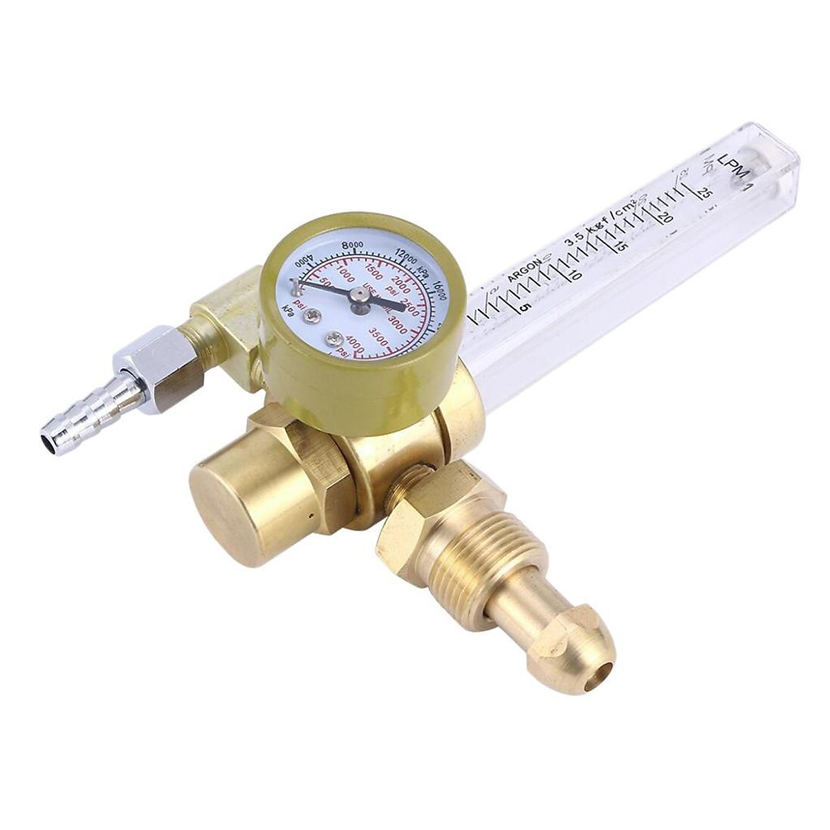 Argon TIG / MIG Copper Knife 0 60 Cfh Welding Gas Welder Flow Meter CGA