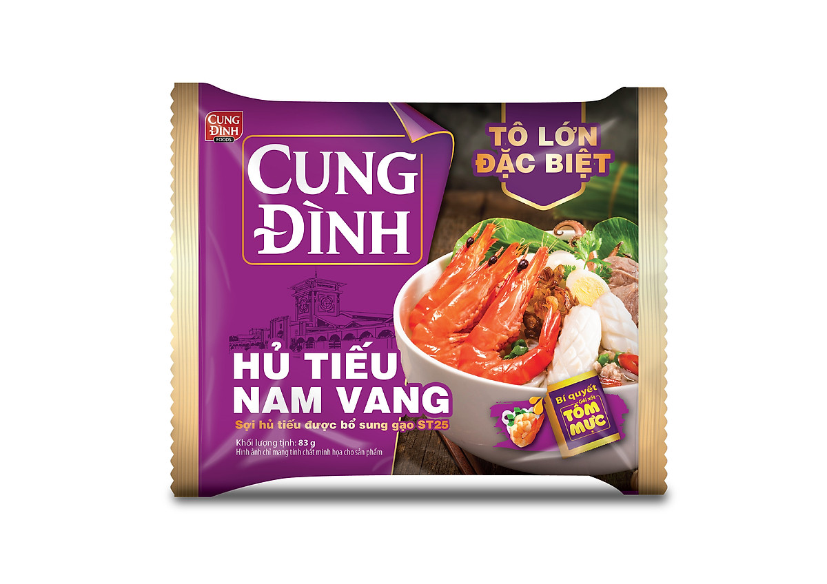 Thùng 30 gói Hủ Tiếu Nam Vang Cung Đình (83g x 30 gói)