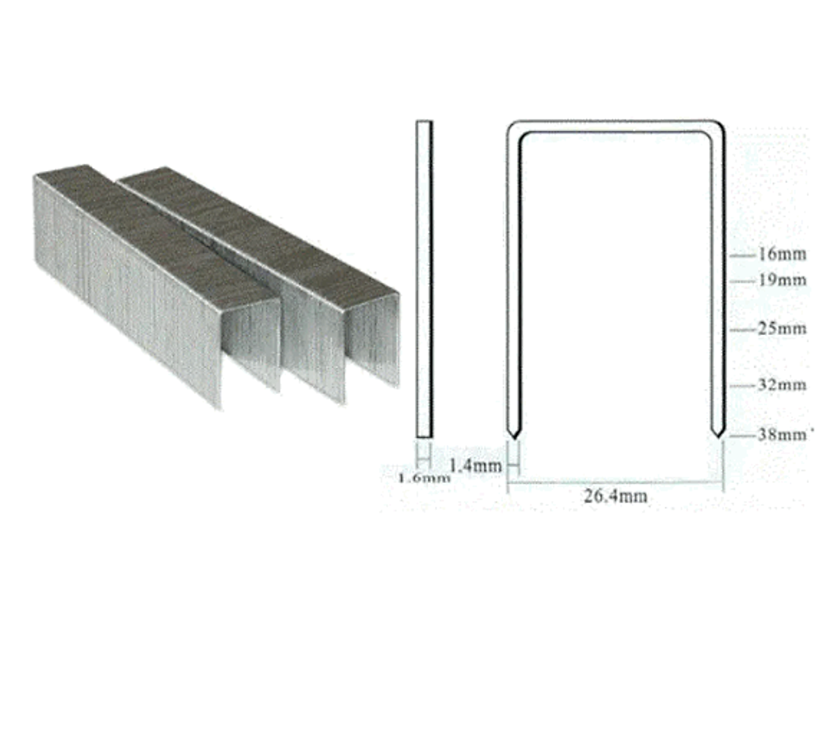 Đinh công nghiệp cao cấp - Đinh U - Đinh ghim 1006J - 1008J - 1010J - 1013J  - Hộp 5000 đinh