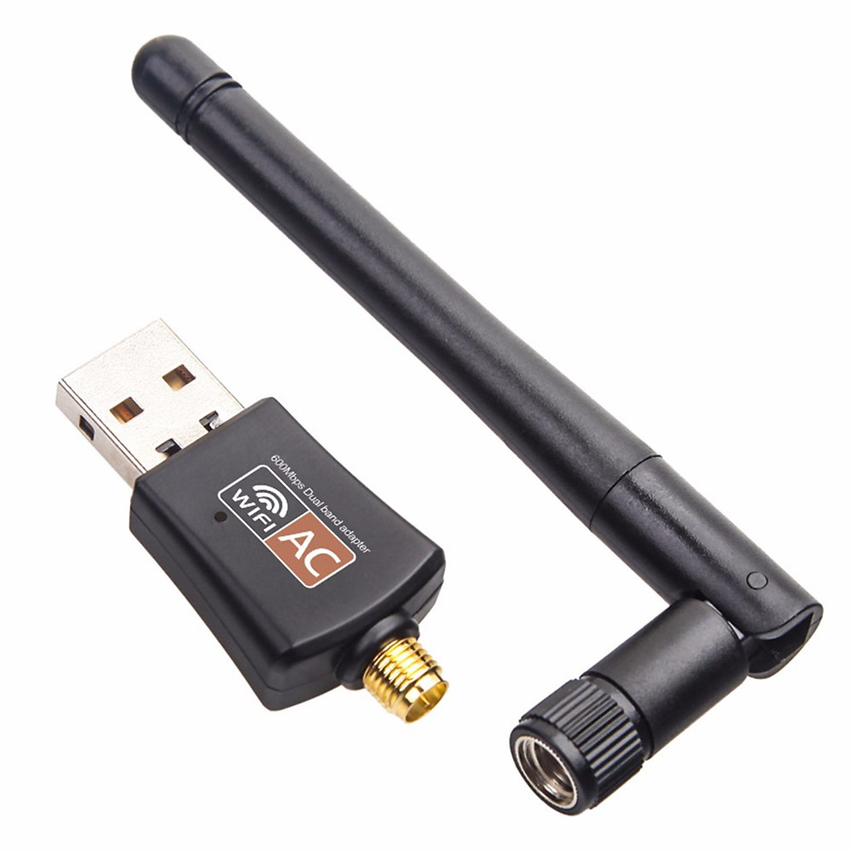 Wireless Network Adapter WIFI USB Adapter for PC, Laptop 600Mbps Tiki