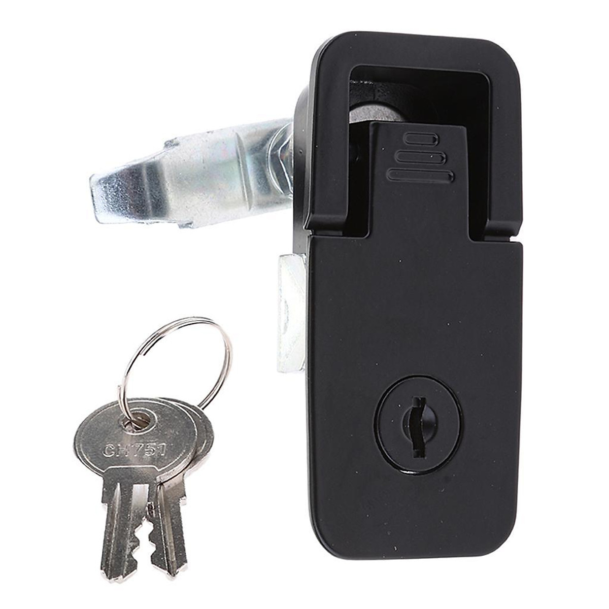 Black Compression Latch / Lock with Keys Fits Horsebox Trailers Locker Doors