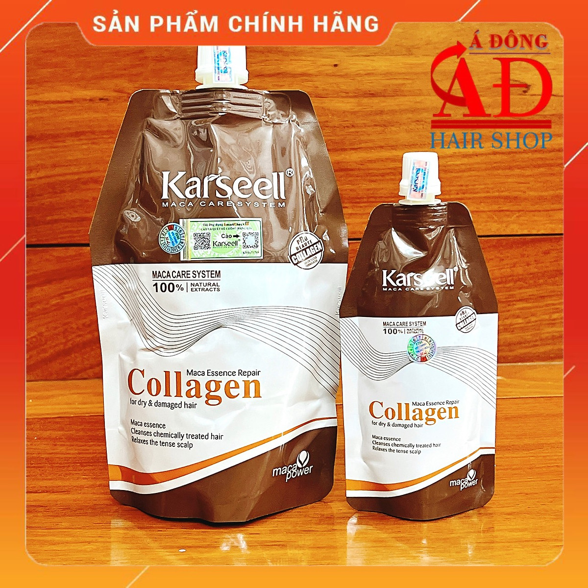Kem ủ tóc Collagen Karseell Maca phục hồi siêu mượt 100ml/500ml