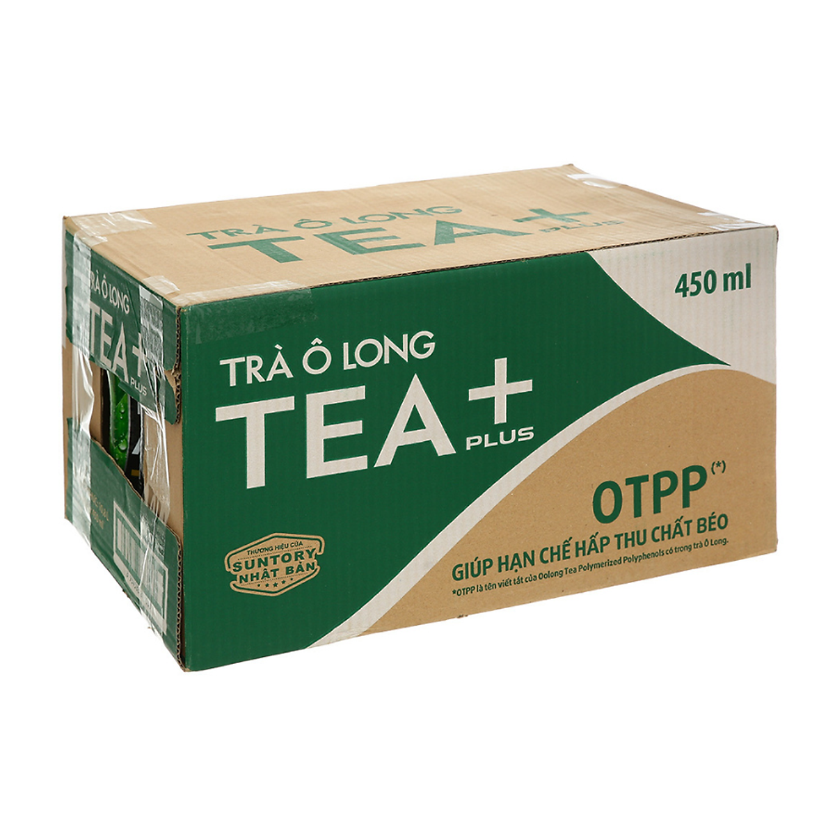 Thùng 24 Chai Trà Ô Long Tea+ Plus (450ml/Chai)