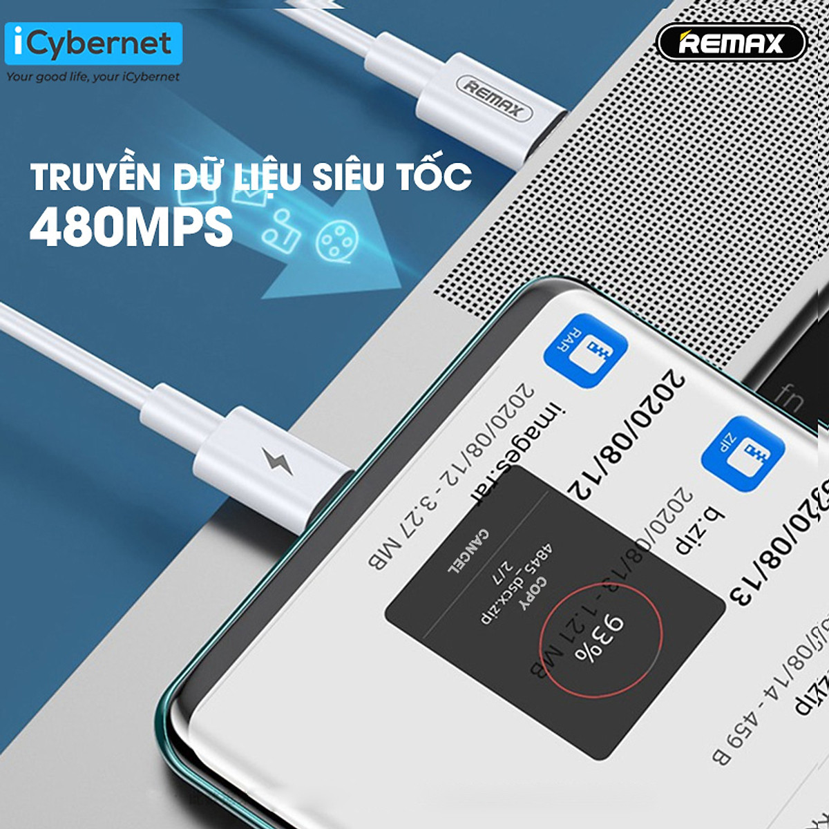 Cáp sạc siêu nhanh 100W Remax RC-183c chiều dài 2m - Hàng chính hãng
