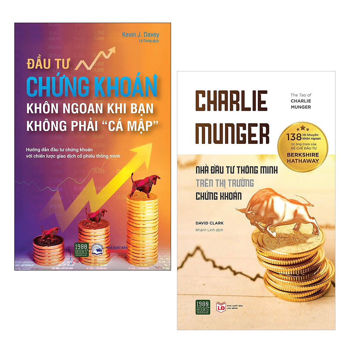 Combo Sách Bài Học Kinh Doanh: Charlie Munger – Nhà Đầu Tư Thông Minh Trên Thị Trường Chứng Khoán + Đầu Tư Chứng Khoán Khôn Ngoan Khi Bạn Không Phải Cá Mập / Cẩm Nang Mở Khóa Cánh Cửa Đầu Tư