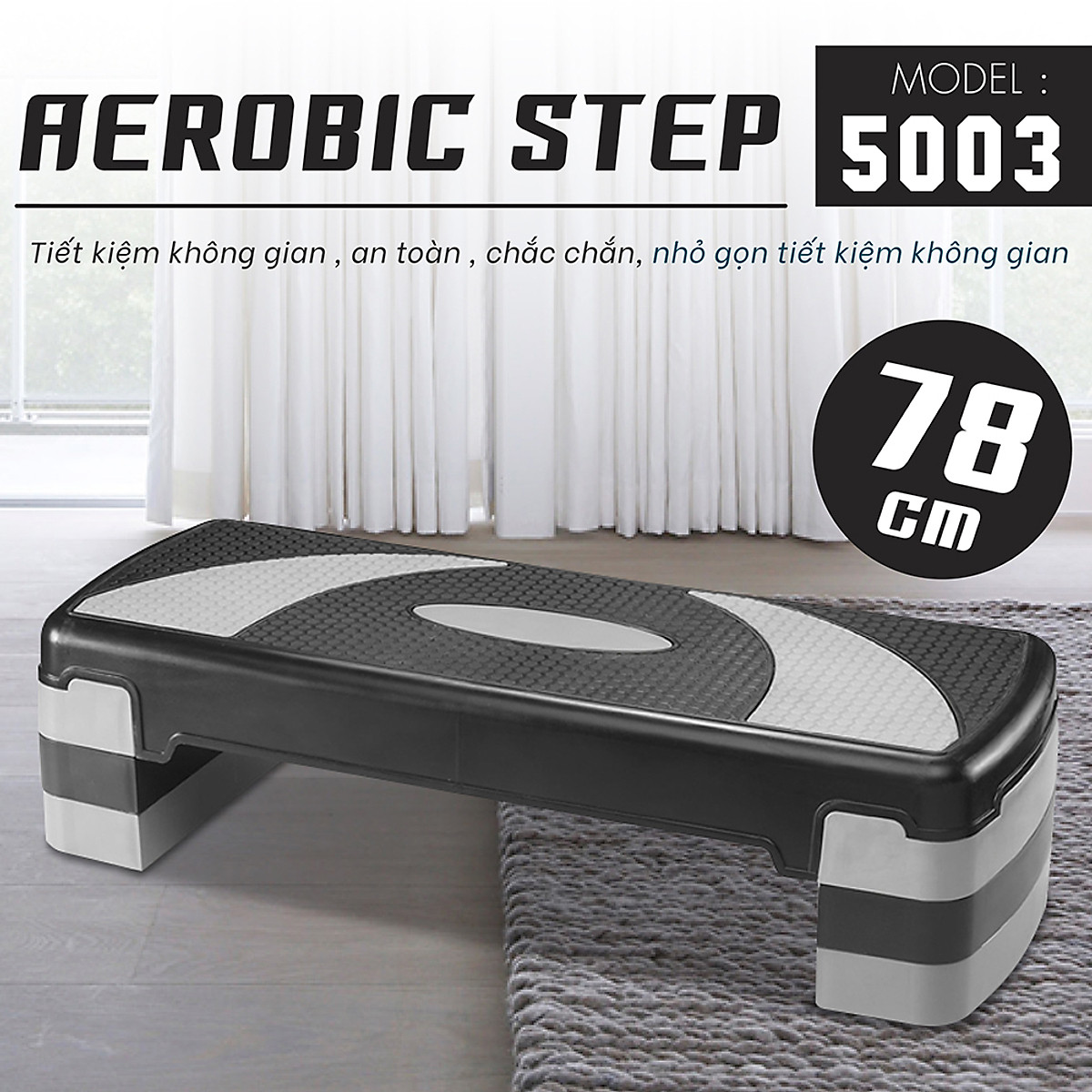 BG Bục dậm nhảy tập aerobic step size 78cm giảm cân toàn thân hiệu quả mới 2020 (hàng nhập khẩu)