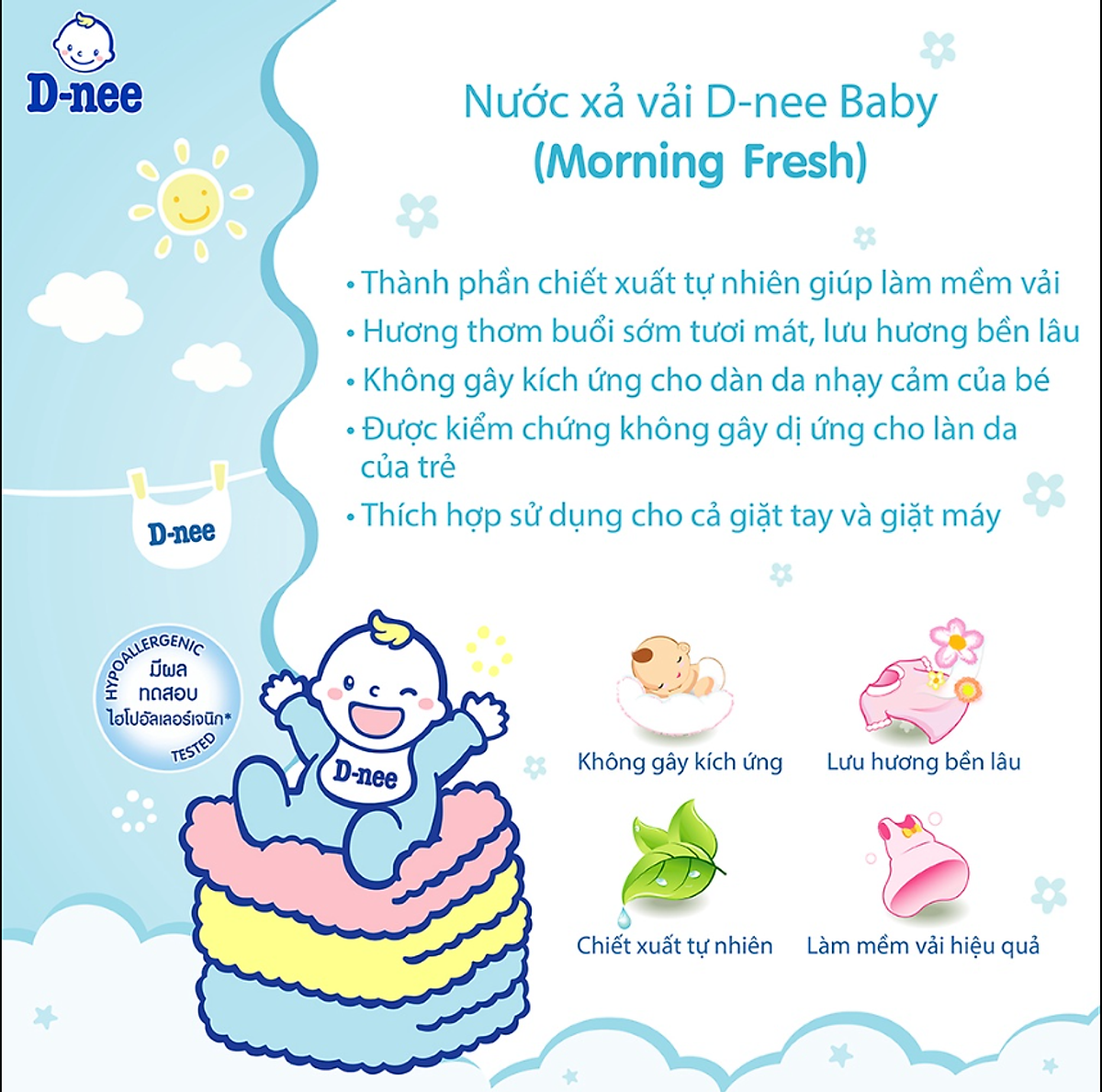 Nước Xả Quần Áo Cho Bé D-nee