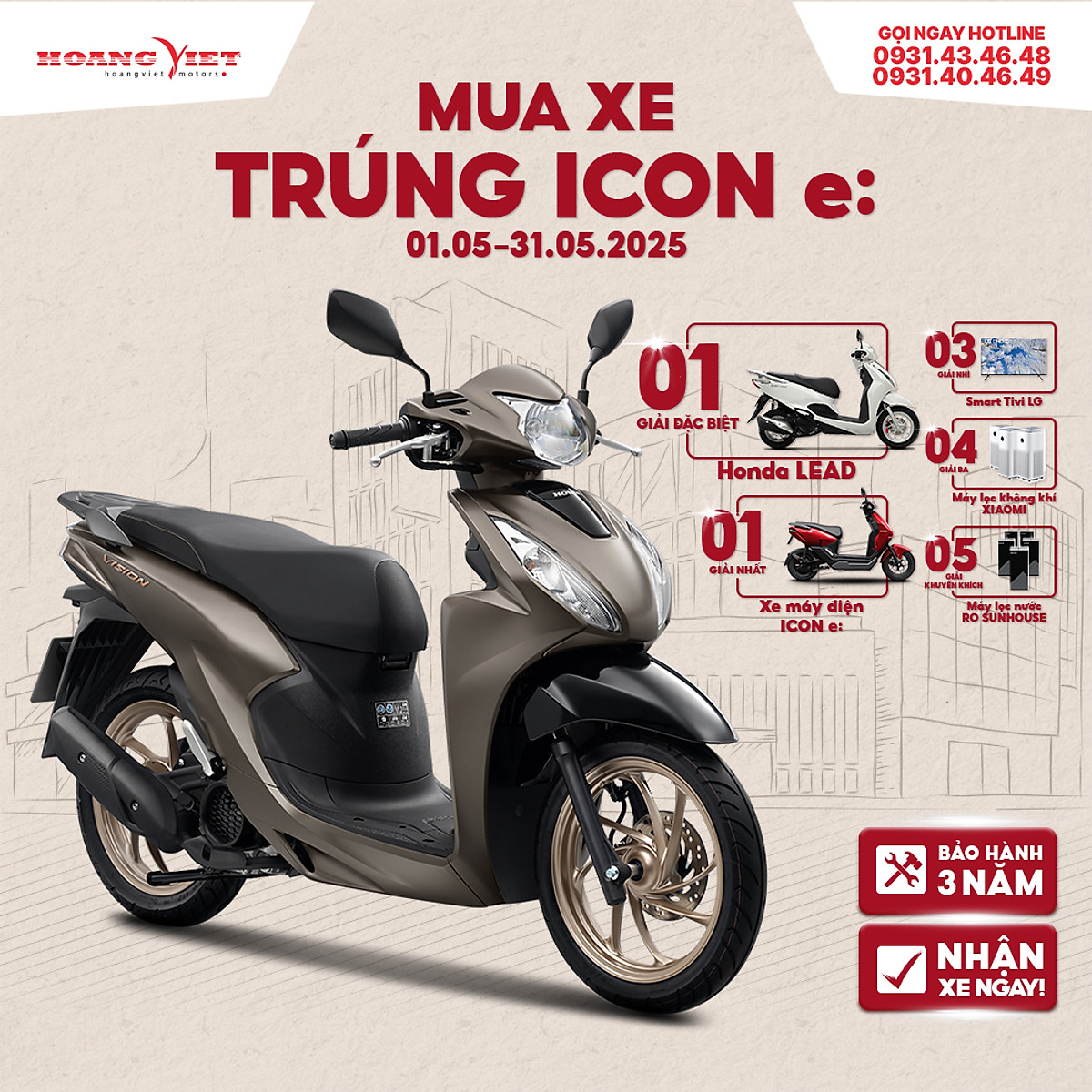 Xe Máy Honda Vision 2025 - Phiên Bản Đặc Biệt