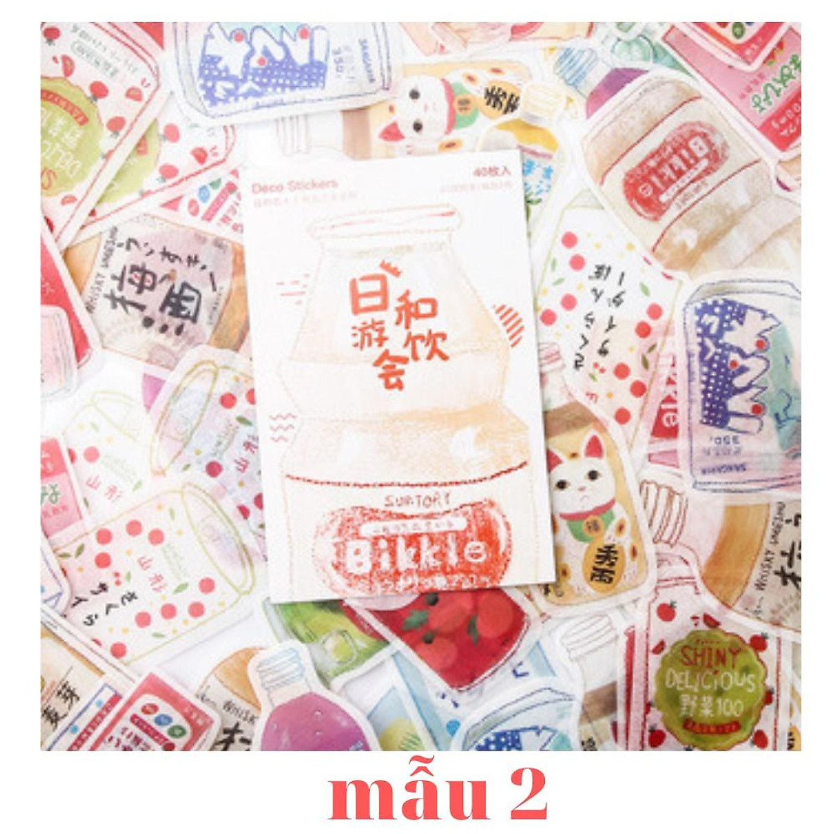 Mua set 40 sticker vintage - ảnh chụp phong cảnh deco sticker - mẫu 2 tại  Uniistore Stationery