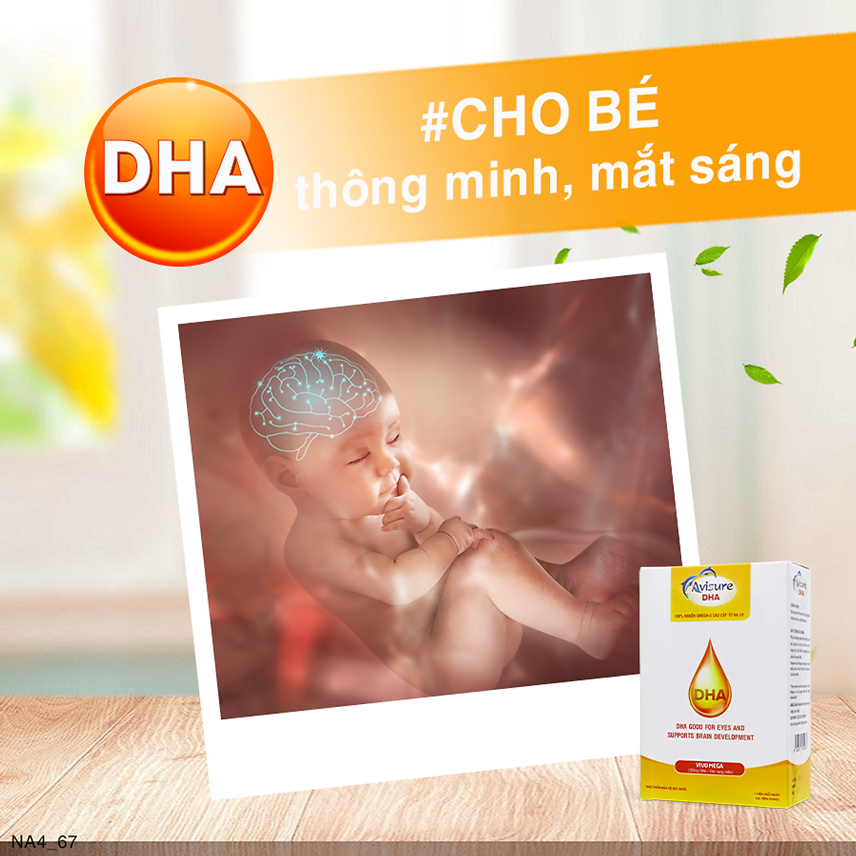 Combo 2 hộp Avisure DHA 40 viên cho bà bầu