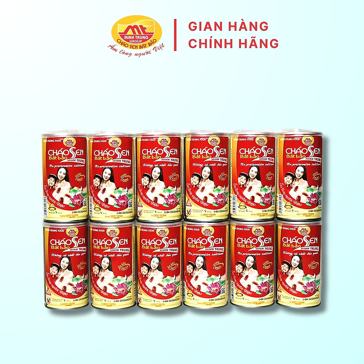 Cháo Sen Bát Bảo Minh Trung 12 lon