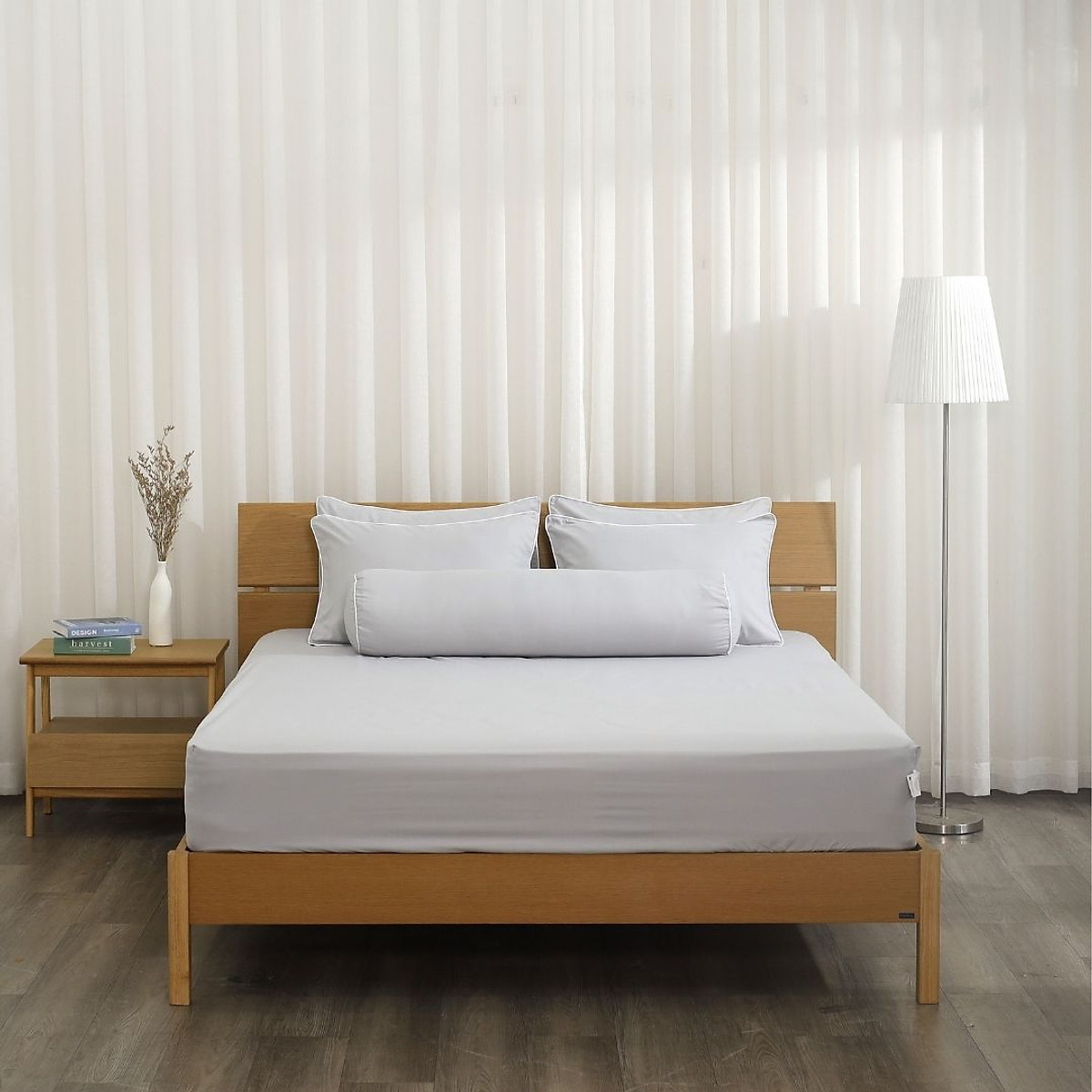 Bộ ga giường Hàn Quốc K-Bedding by Everon KMS chất vải Microfiber (không bao gồm chăn)