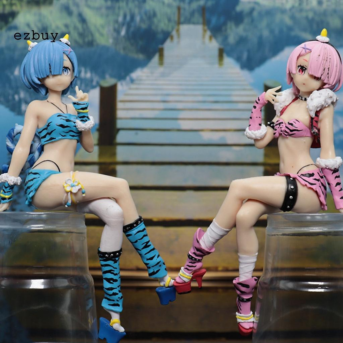 Mua Mô Hình Nhân Vật Rem Ram Anime Bằng Pvc Chất Lượng Cao