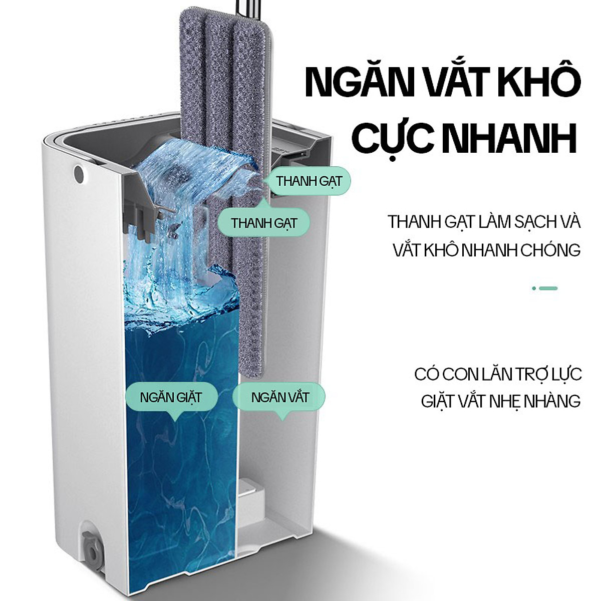 Miếng Lau Nhà Thay Thế Cho Bộ Lau Nhà KITIMOP C6 PLUS-PRO