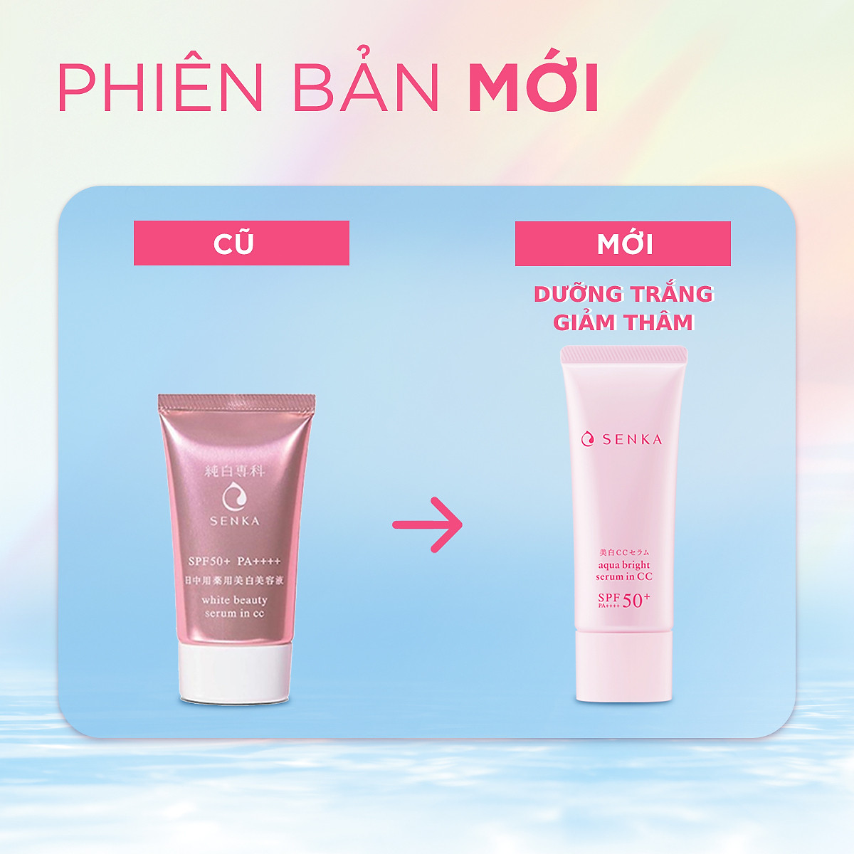 Serum Dưỡng Trắng Da Senka Kết Cấu CC White Beauty CC Serum 40g