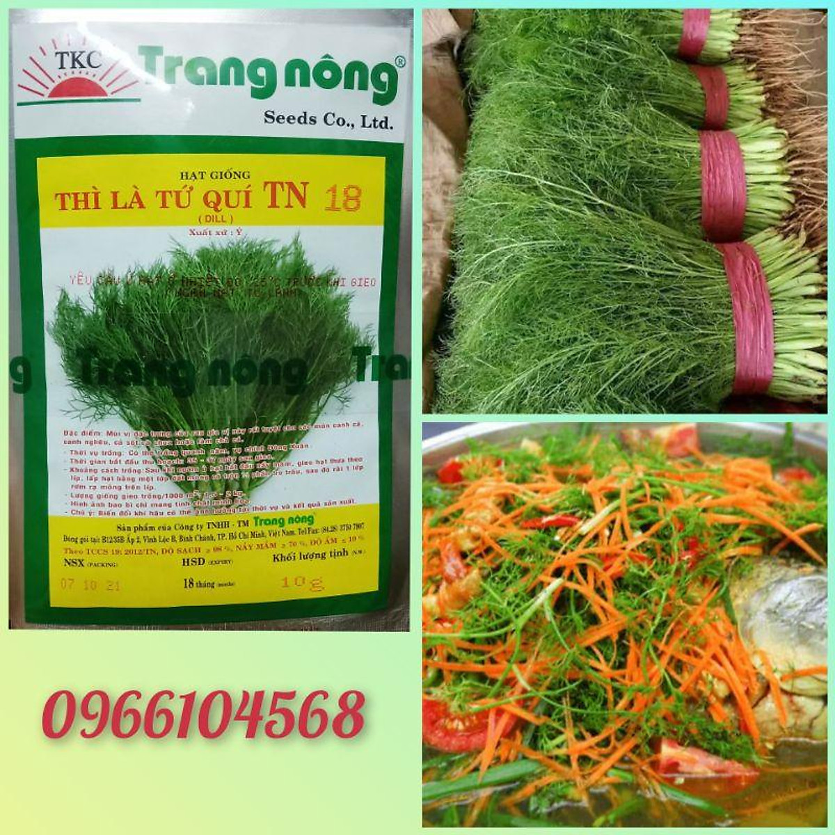 HẠT GIỐNG RAU THÌ LÀ TỨ QUÝ TRANG NÔNG TN18 - Hạt giống