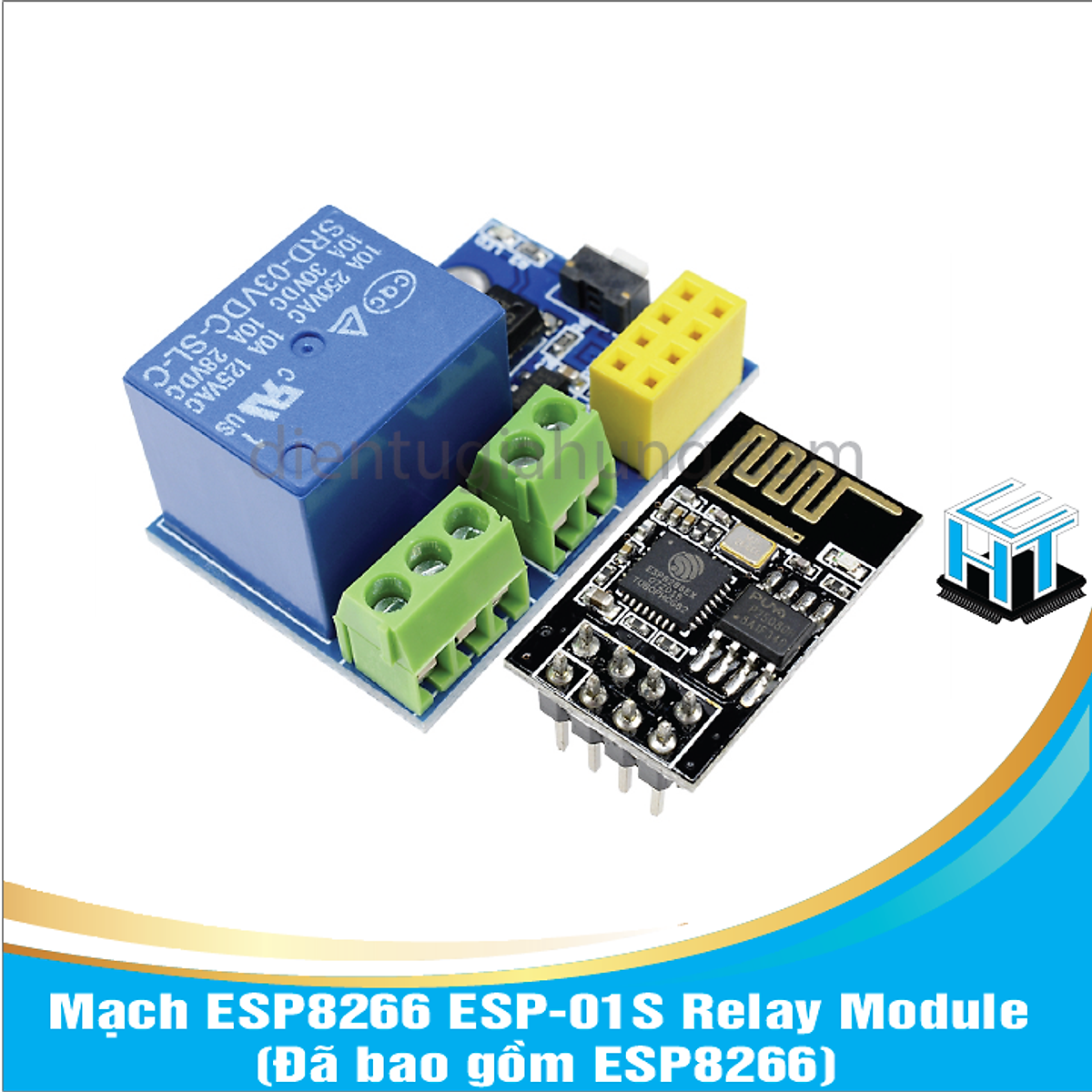 Mạch ESP8266 ESP01S Relay Module (Đã bao gồm ESP8266) Các Module
