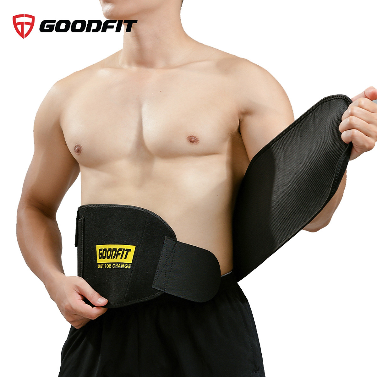 Đai lưng mềm tập gym, đai cuốn nóng giảm mỡ bụng GoodFit GF724WS