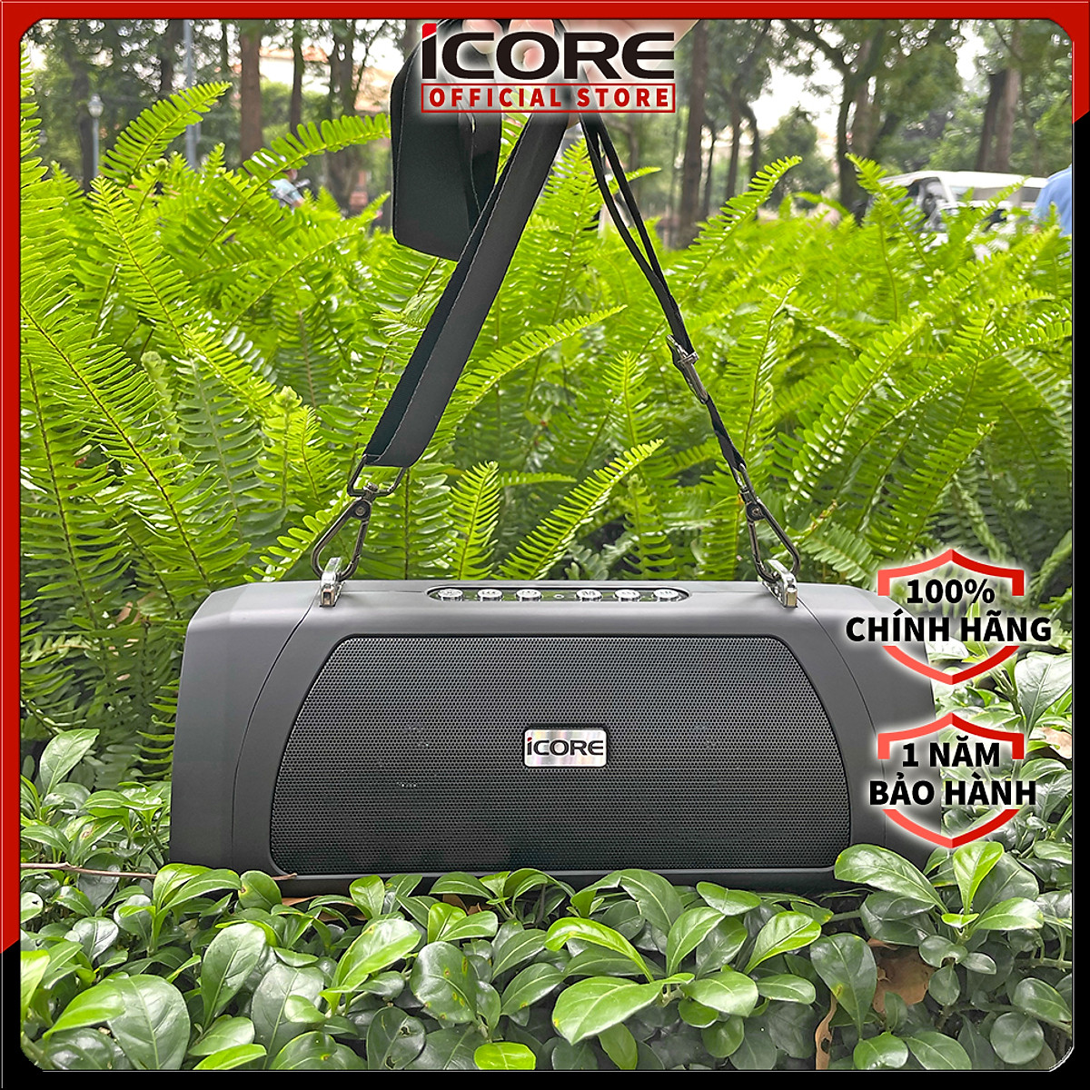 Loa Bluetooth có đèn iCore B500 - Hàng Chính Hãng